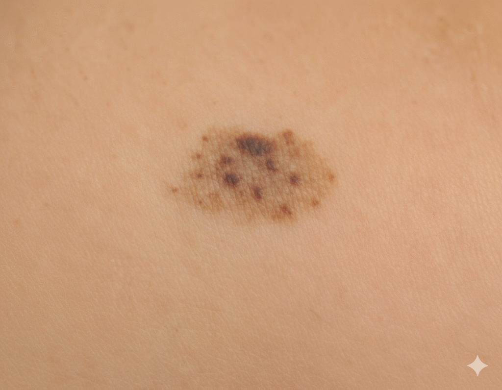 speckled nevi birthmark
